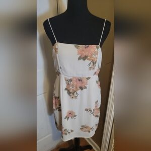 Stone Row Floral Spaghetti Strap Dress, Size 8